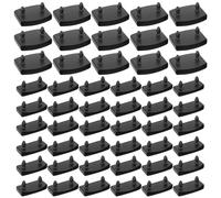 But the cow 45 tapas de listones de cama: 30 soportes laterales y 15 soportes de listones de cama centrales, soportes de plástico para listones de cama individual, doble, king size (negro)