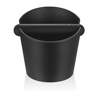 But the cow Coffee Knock Box, Cubo Caja para Posos de Cafés, Recipiente Caja de Posos de Café Deposito con Barra de Golpe Extraíble para Accesorios de Máquina de Café Barista(Negro)