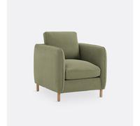 Butaca de poliéster, Loméo. Talla 1 plaza. Color Verde