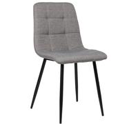 Butaca De Salón Tilde Moderna Con Base De Metal Negro & Protectores De Suelo