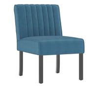 Butaca galatea tapizada azul 72x48x64 cm