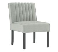 Butaca galatea tapizada gris 72x48x64 cm
