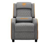 Butaca gaming COUGAR Ranger One gris reposapiés reclinable soporte 150 kg textil acero