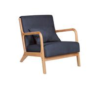Butaca tokio asiento acolchado tapizado microfibra gris/natural 72x65x83 cm adec