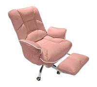 Butacas de Salon Modernas 3 Niveles de Ajuste del Respaldo Sillones Relax con Ruedas con Bolsillos Laterales para Salón, Dormitorio, Oficina(Pink)