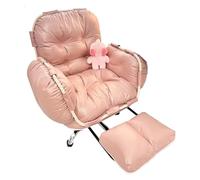 Butacas de Salon Modernas Paño Tecnológico Función de Oscilación de 120° Decoración de Cuerda de Cáñamo Sillon Relax Reclinable para Hogar Estudio(Pink)
