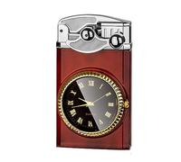 Butane Torch Lighter, Metal Dual Flame Lighter, Windproof Refillable Gas Lighter for Men Candle BBQ Camping, Gift (Butane Gas Not Included)(Redsb)