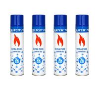 Butano Gas para Mecheros Encendedores Ultra Puro Refinado 7 Veces 300 ml con 5 Adaptadores (4)