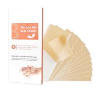 BUTBU 10 Piezas Parches Cicatrizantes, 4 * 7.5CM Silicone Scar Sheets, Parche de Silicona Para Cicatriz, para Cicatrices Causadas por Cesárea, Cirugía, Quemaduras, Queloides, Acné y más