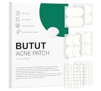 BUTBU 108 Piezas Parches Grandes para el Acné, 5 Tamaños Hydrocolloid Patches Invisible, Día y Noche Pimple Patch Acne Transpirables, con Aceite de árbol de té, Ácido Salicílico, para Cuerpo, Cara