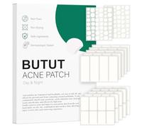 BUTBU 156 Piezas Parches Grandes para el Acné, 5 Tamaños Hydrocolloid Patches Invisible, Día y Noche Pimple Patch Acne Transpirables, con Aceite de árbol de té, Ácido Salicílico, para Cuerpo, Cara