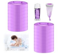 BUTBU 16 Piezas Recambios Cubos de Pañales, Bolsa de Relleno para Papelera Pañales Bebe, RECAMBIOS Papelera Pañales ORIGINALES, Fuerte Compatibilidad, Instalación sin Complicaciones, Púrpura