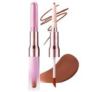 BUTBU 2 en 1 Delineador de Labios y Lip Stain, Perfilador Labios Waterproof, Lápiz Delineador Multiusos Retráctil, Everlasting Colour Precision Lip Liner, Contorno de Labi-os, Nutrir los Labi-os, #05