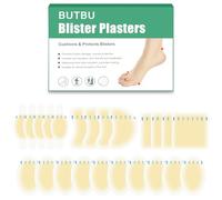 BUTBU 22 Piezas Almohadillas para Ampollas, Apósitos Hidrocoloides Contra Rozaduras, Ampollas Medianas, Vendas adhesivas Impermeables para Ampoll-as, para Talón, Dedos de Los Pies（Paquete Variado A）
