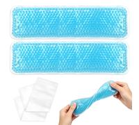 BUTBU 24 Piezas Parches para el Enfriamiento del Gel, Bolsa De Hielo Perineal y Caliente Después Del Parto, Almohadillas de Alivio Posparto para Frío y Calor, Reutilizable y Lavable, Azul