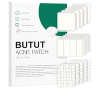 BUTBU 265 Piezas Parches Grandes para el Acné, 5 Tamaños Hydrocolloid Patches Invisible, Día y Noche Pimple Patch Acne Transpirables, con Aceite de árbol de té, Ácido Salicílico, para Cuerpo, Cara