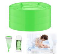 BUTBU 3 Piezas Recambios Cubos de Pañales, Bolsa de Relleno para Papelera Pañales Bebe, RECAMBIOS Papelera Pañales ORIGINALES, Fuerte Compatibilidad, Instalación sin Complicaciones, Verde