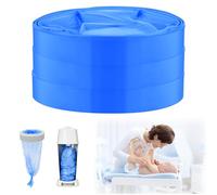 BUTBU 3 Piezas Recambios Cubos de Pañales, Bolsa de Relleno para Papelera Pañales Bebe, RECAMBIOS Papelera Pañales ORIGINALES, Fuerte Compatibilidad, Instalación sin Complicaciones, Azul