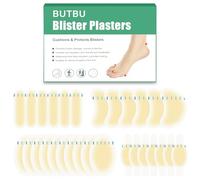 BUTBU 30 Piezas Almohadillas para Ampollas, Apósitos Hidrocoloides Contra Rozaduras, Ampollas Medianas, Vendas adhesivas Impermeables para Ampoll-as, para Talón, Dedos de Los Pies（Paquete Variado B）