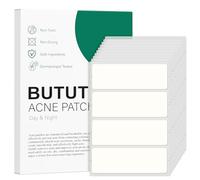 BUTBU 40 Piezas Parches Grandes para el Acné, 60 x 20mm Hydrocolloid Patches Invisible, Día y Noche Pimple Patch Acne Transpirables, con Aceite de árbol de té, Ácido Salicílico, para Cuerpo, Cara