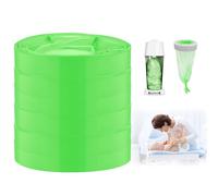 BUTBU 6 Piezas Recambios Cubos de Pañales, Bolsa de Relleno para Papelera Pañales Bebe, RECAMBIOS Papelera Pañales ORIGINALES, Fuerte Compatibilidad, Instalación sin Complicaciones, Verde