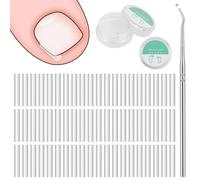 BUTBU 60 PCS Corrector Uñas Encarnadas, Juego de Correctores de Uñas Encarnadas con Picker, Alisadoras de Uñas Sin Dolor, para Tratamiento de Cuidado de Los Pies