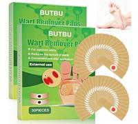 BUTBU 60 Piezas Almohadillas de Maíz Yeso, Apósito Adhesivo para Callos, Parches Callos Pies, Parches para Eliminar Verrugas, para Manos y Pies Maíz Obstinado y Call-os