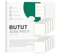 BUTBU 62 Piezas Parches Grandes para el Acné, 5 Tamaños Hydrocolloid Patches Invisible, Día y Noche Pimple Patch Acne Transpirables, con Aceite de árbol de té, Ácido Salicílico, para Cuerpo, Cara
