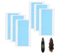 BUTBU 72 PCS Cinta Adhesiva para el Cabello, 4 × 0.8 CM Cinta Adhesiva de Extensión de Pelo, Ultra Hold Minis Adhesive Tape Strips para Pelucas, Toupees y Extensiones de Cabello Humano