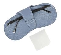 BUTBU Funda Gafas Blanda, Funda Gafas Piel, Fund-as para Gafa-s de Sol Blandas, Bolsas para Gafa-s Portátil, Fund-a para Gaf-as de Lectura, para Hombre y Mujer, con 1 Paños de Limpieza, Azul Rey