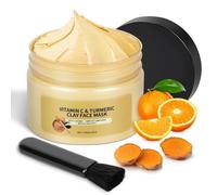 BUTBU Mascarilla de Arcilla y Cúrcuma,Mascarilla de Arcilla con Vitamina c y Curcuma, Máscara de Arcilla Purificante para Puntos Negros, Poros, Uniformidad del Tono de Piel y Control de la Grasa