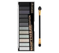 BUTBU Paleta de Sombras de Ojos Ahumadas en Negro,12 Color Mate Eye Shadow Palette,Resistente al Agua y de Larga Duración, Altamente Pigmentada Gótico Eyeshadow Palette, Tono Básico Negro y Gris Suave
