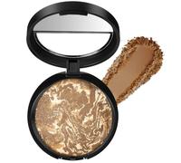 BUTBU Polvos Compactos, Polvos Compactos Matificantes, Universal Veil Translucent Finishing Powder, Minimiza Brillos, Cobertura de Ligera a Media para Todo Tipo de Pieles, Tono 05 Bronceado, 15g