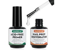 BUTBU Primer y Deshidratador de Uñas, 15 ml Nail Prep Dehydrator & Nail Primer, Primer y Deshidratador de UñAs Sin Acido, para Uñas de Acrílico UñaS de Gel