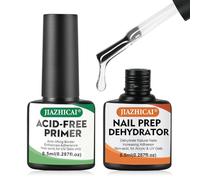 BUTBU Primer y Deshidratador de Uñas, 8 ml Nail Prep Dehydrator & Nail Primer, Primer y Deshidratador de UñAs Sin Acido, para Uñas de Acrílico UñaS de Gel