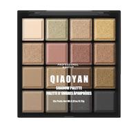 BUTBU Professional Makeup Paleta de Sombras,Paleta de Sombras de Ojos en 16 Colores Neutros Difuminables,Ultra Pigmentadas Paleta Mattes Básicos, Larga Duración, Fórmula Vegana, para un Look Soft Glam