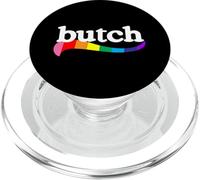 Butch arco iris orgullo lésbico derechos LGBTQ desfile ajuste OOTD PopSockets PopGrip para MagSafe