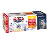 Butcher's Comida para Gato Delicious Pollo Pavo Ternera Hígado 40 x 100 g