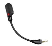 BUTIAO Cloud 3 Mic Boom, micrófono de repuesto de 3,5 mm, cancelación de ruido desmontable con indicador LED silencioso, piezas de reparación para auriculares Kingston HyperX Cloud III/Cloud 3 para