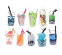 BUTIFULSIC 10 Colgantes de Botella de Vidrio Mini para Hacer Joyería DIY Diseño Adorable y Ligero para Collares Artesanales