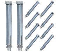 BUTIFULSIC 10 Pernos de Expansión y Alta Durabilidad de Acero al Carbono M8 Instalación Conveniente para Anclajes de Pared de Hormigón Ideales para Garajes y Sitios de Construcción