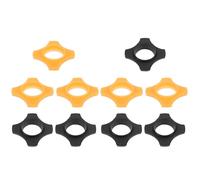 BUTIFULSIC 10 Piezas Anillo de Goma Antideslizante para Micrófono Forma de Cuatro Esquinas, Protección Antivuelco y Funda Protectora de Goma para Ktv y Conferencias