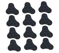 BUTIFULSIC 12 Almohadillas Antideslizantes para Alfombras de PVC Negras Función Anti Skid y Anti Curl para Fijar Alfombras Hogar