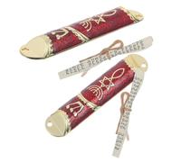 BUTIFULSIC 2 Juegos de Mezuzá Judía Metálica Dorada y Roja con Pergamino Kosher, Decoración Religiosa para Puerta, Bendición y Protección del Hogar, Accesorio de Tradición Judía