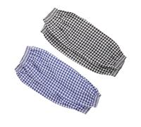 BUTIFULSIC 2 Pares de Fundas Protectoras a Prueba de Aceite Patrón de Cuadros, Algodón y Lino, Mangas Prácticas y Elegantes para Brazos para Cocinar y Limpiar