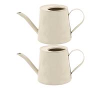 BUTIFULSIC 2 Regaderas de Hierro Portátiles y Ligeras para Riego de Plantas, Diseño Simple y Elegante, Ideales para Oficina y Jardín, Paquete de 2 Piezas Color Aleatorio