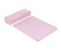 BUTIFULSIC 2 Reposamuñecas de Cuero Pu Impermeables para Manicura y Pedicura Almohadilla Rosa para Mesa de Maquillaje y Cuidado Personal