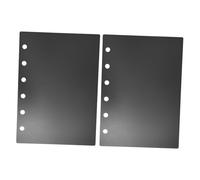 BUTIFULSIC 2 Unidades Fundas Protectoras de Acrílico Negro para Archivador de 6 Anillas, Recargables y Prácticas para Proyectos Creativos y Apuntes