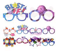 BUTIFULSIC 24 Gafas de Astronauta de Papel Ligeras para Fiesta Temática Espacial, Accesorio para Fotos y Decoración de Evento en Exteriores, Paquete de 24 Piezas