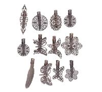 BUTIFULSIC 24 Pinzas Cabello Huecas Diseño Retro de Flores, Mariposas y Libélulas, Horquillas de Aleación y Cobre para Mujeres y Niñas en Uso Diario y Banquetes Estilo Varios estilos